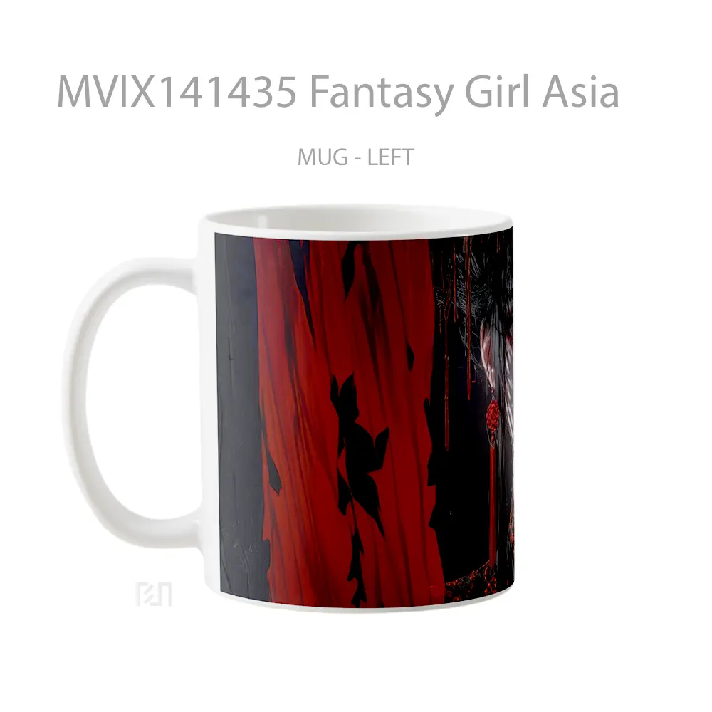Mug Fantasy Girl Asia Gelas Keramik Unik - All-side / Desain