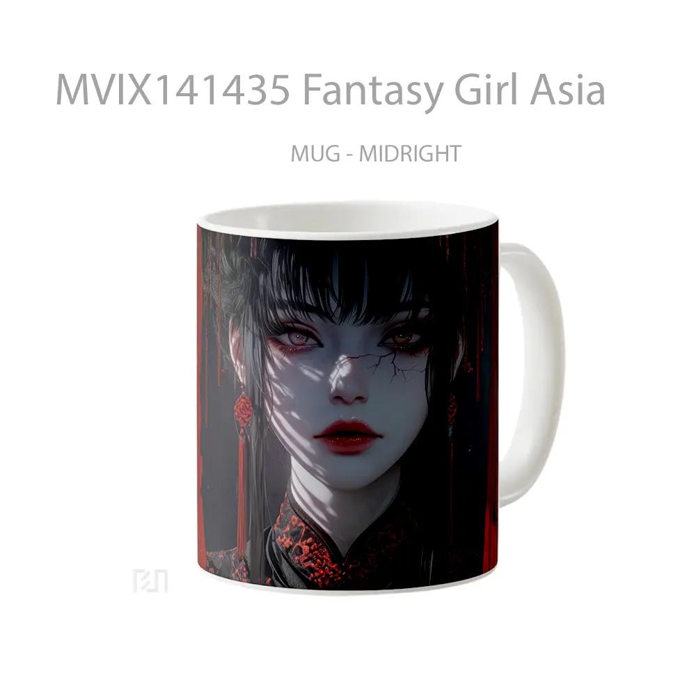 Mug Fantasy Girl Asia Gelas Keramik Unik - All-side / Desain