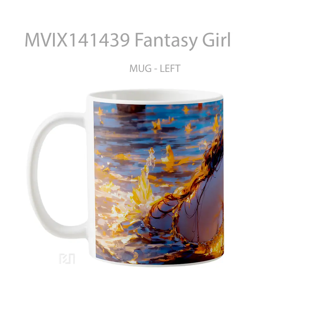 Mug Fantasy Girl Gelas Keramik Unik - All-side / Desain