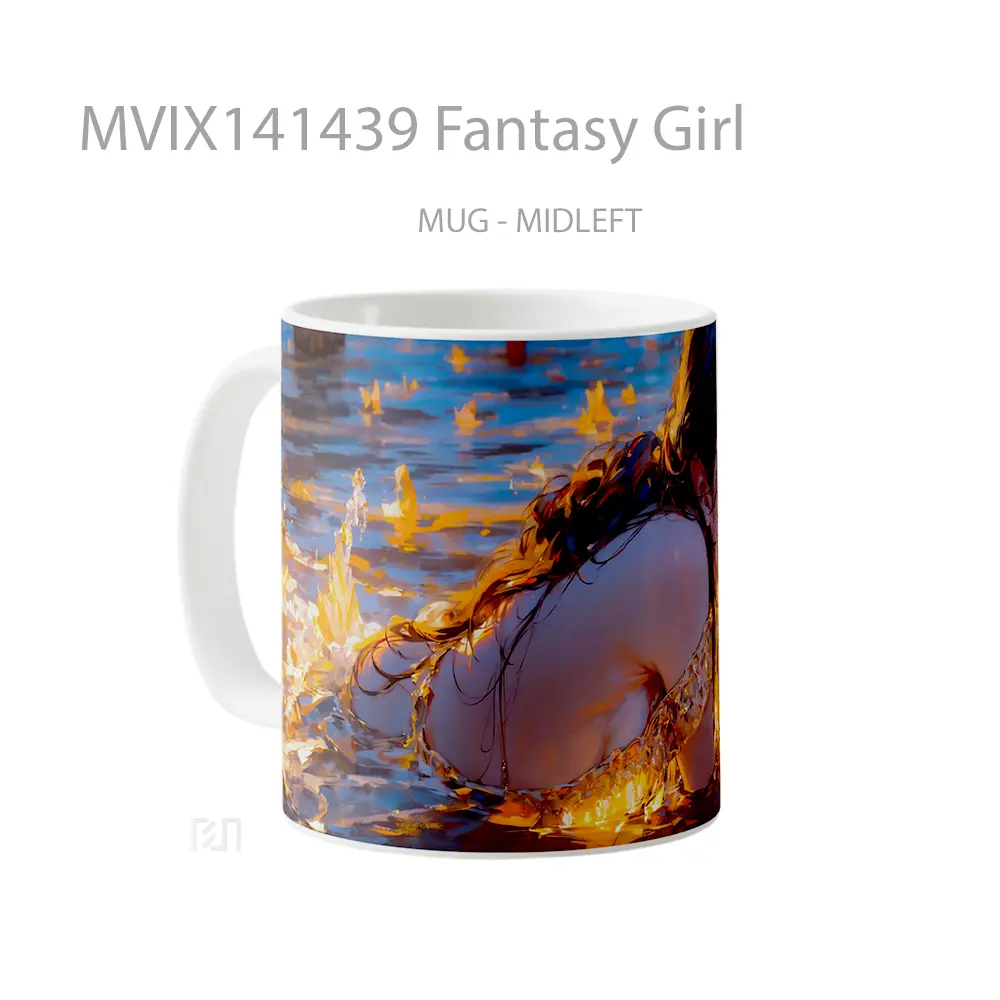 Mug Fantasy Girl Gelas Keramik Unik - All-side / Desain