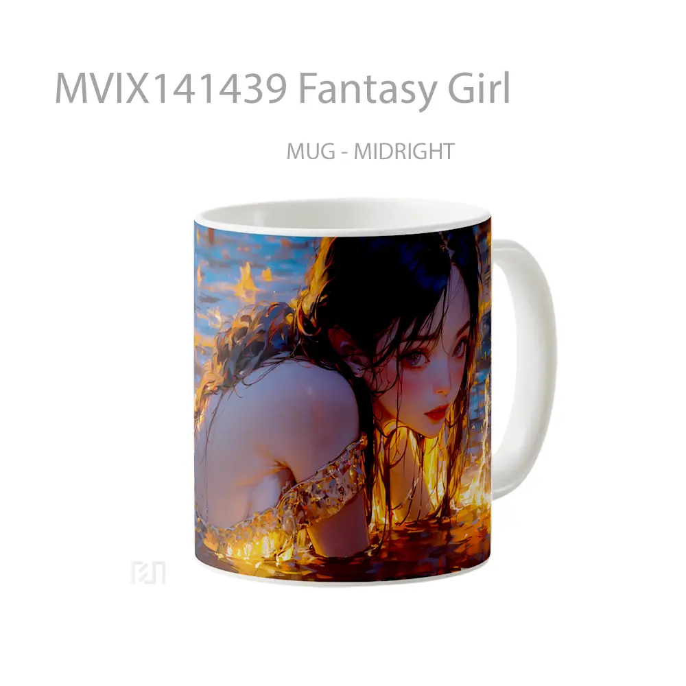 Mug Fantasy Girl Gelas Keramik Unik - All-side / Desain