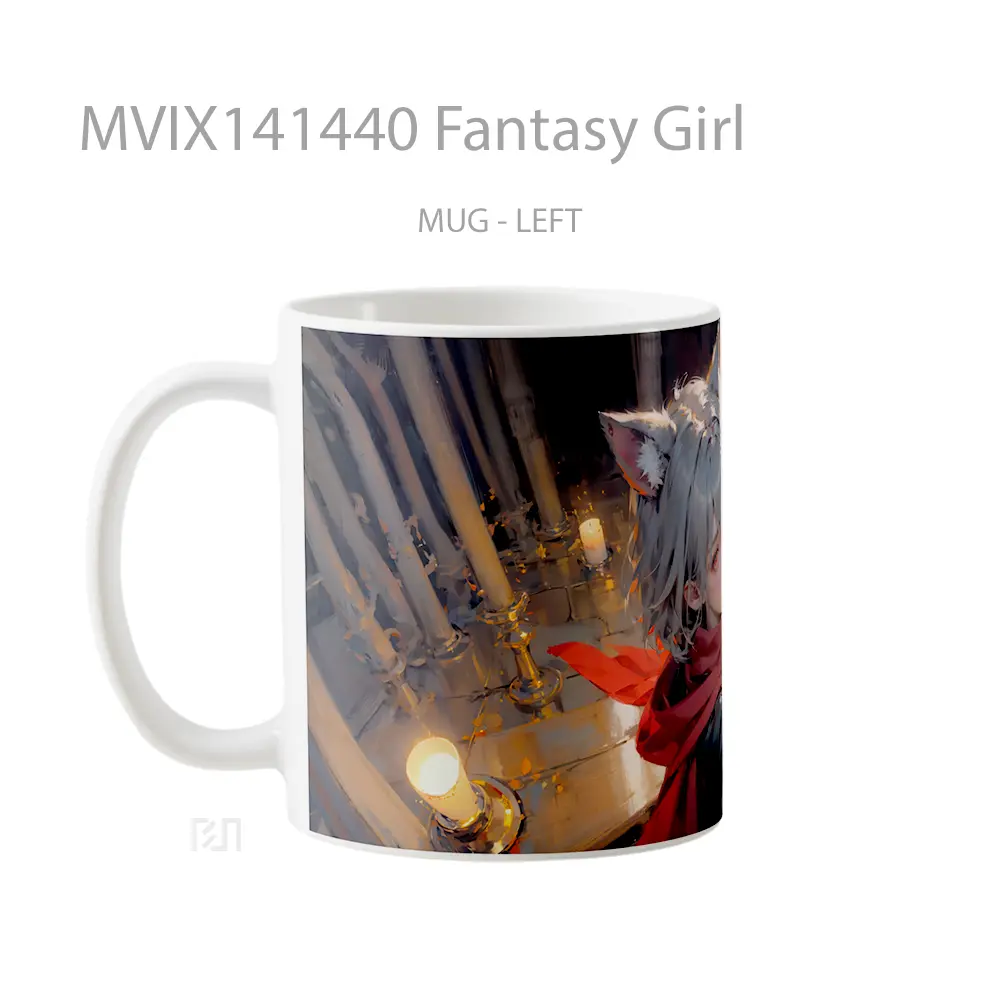 Mug Fantasy Girl Gelas Keramik Unik - All-side / Desain