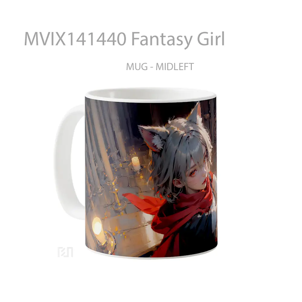 Mug Fantasy Girl Gelas Keramik Unik - All-side / Desain