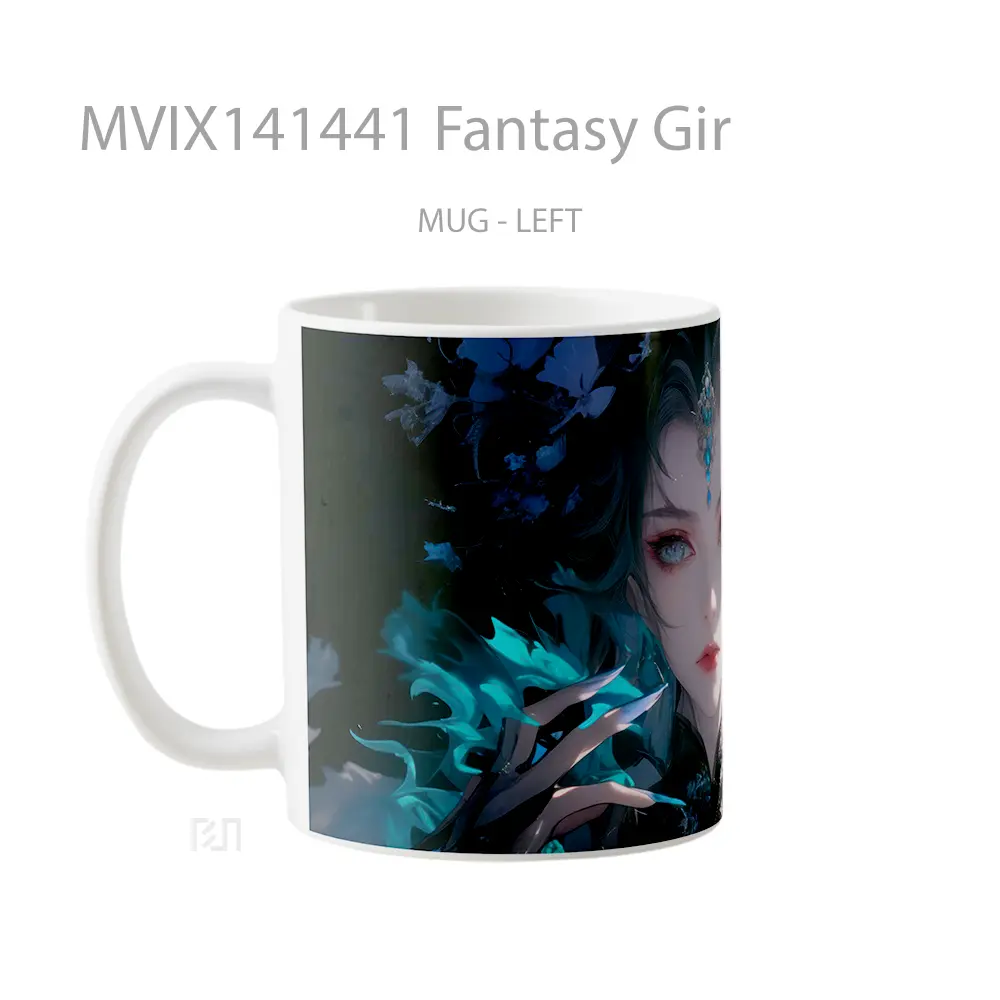 Mug Fantasy Gir Gelas Keramik Unik - All-side / Desain