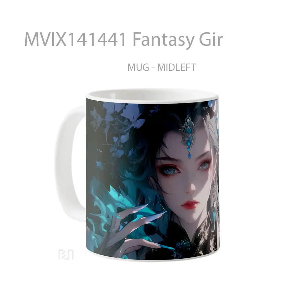 Mug Fantasy Gir Gelas Keramik Unik - All-side / Desain