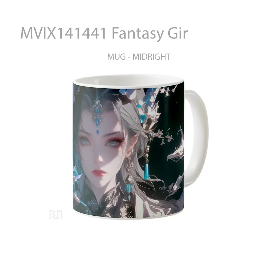 Mug Fantasy Gir Gelas Keramik Unik - All-side / Desain