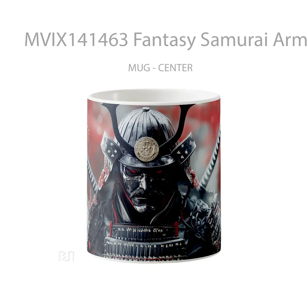 Mug Fantasy Samurai Armor Gelas Keramik Unik