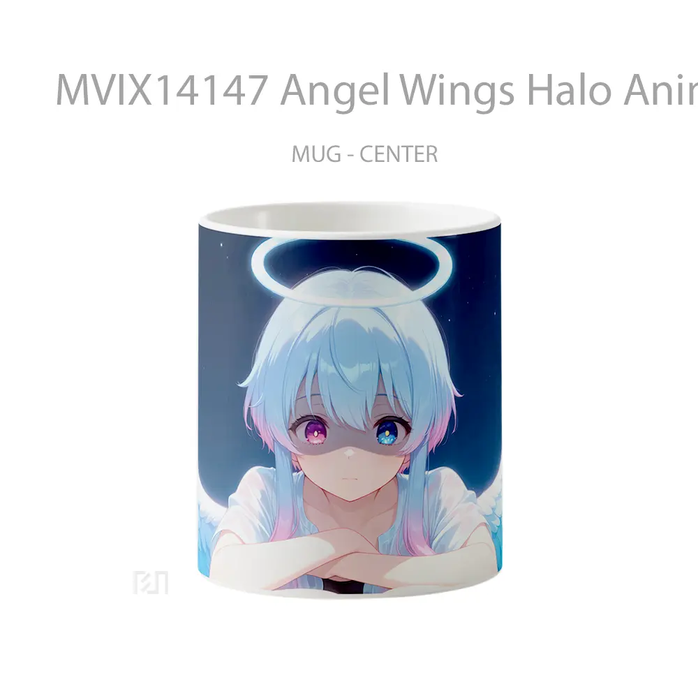 Mug Angel Wings Halo Anime Girl Cangkir Anime