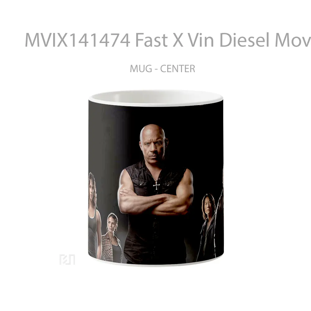 Mug Fast X Vin Diesel Movie Cast Poster Gelas Keramik Unik