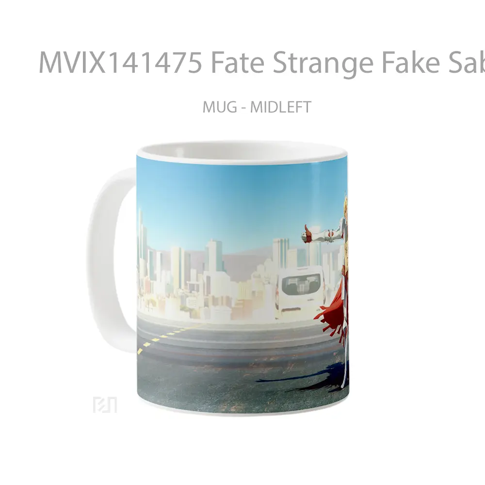 Mug Fate Strange Fake Saber Gelas Keramik Unik - All-side / Desain