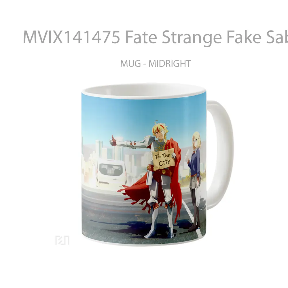 Mug Fate Strange Fake Saber Gelas Keramik Unik - All-side / Desain