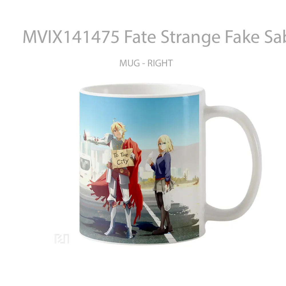 Mug Fate Strange Fake Saber Gelas Keramik Unik - All-side / Desain