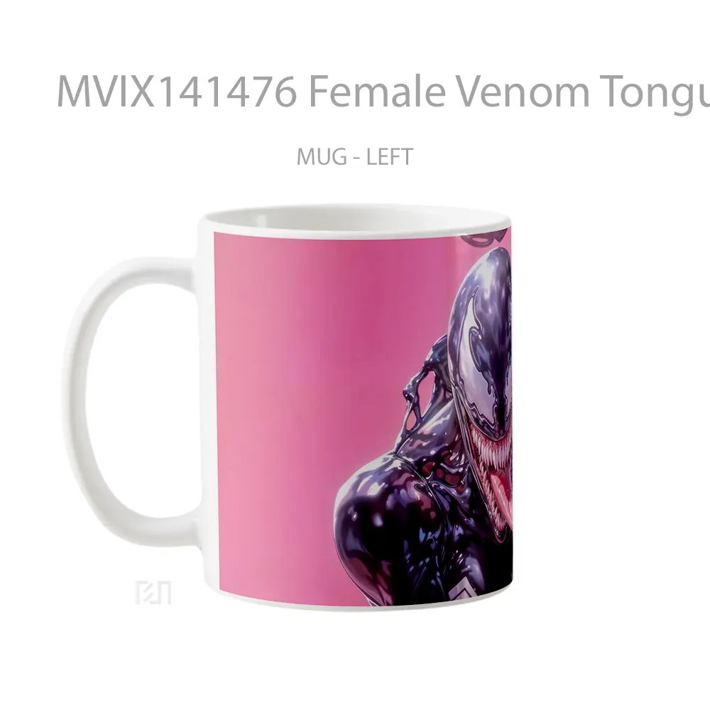 Mug Female Venom Tongue Out Gelas Keramik Unik - All-side / Desain