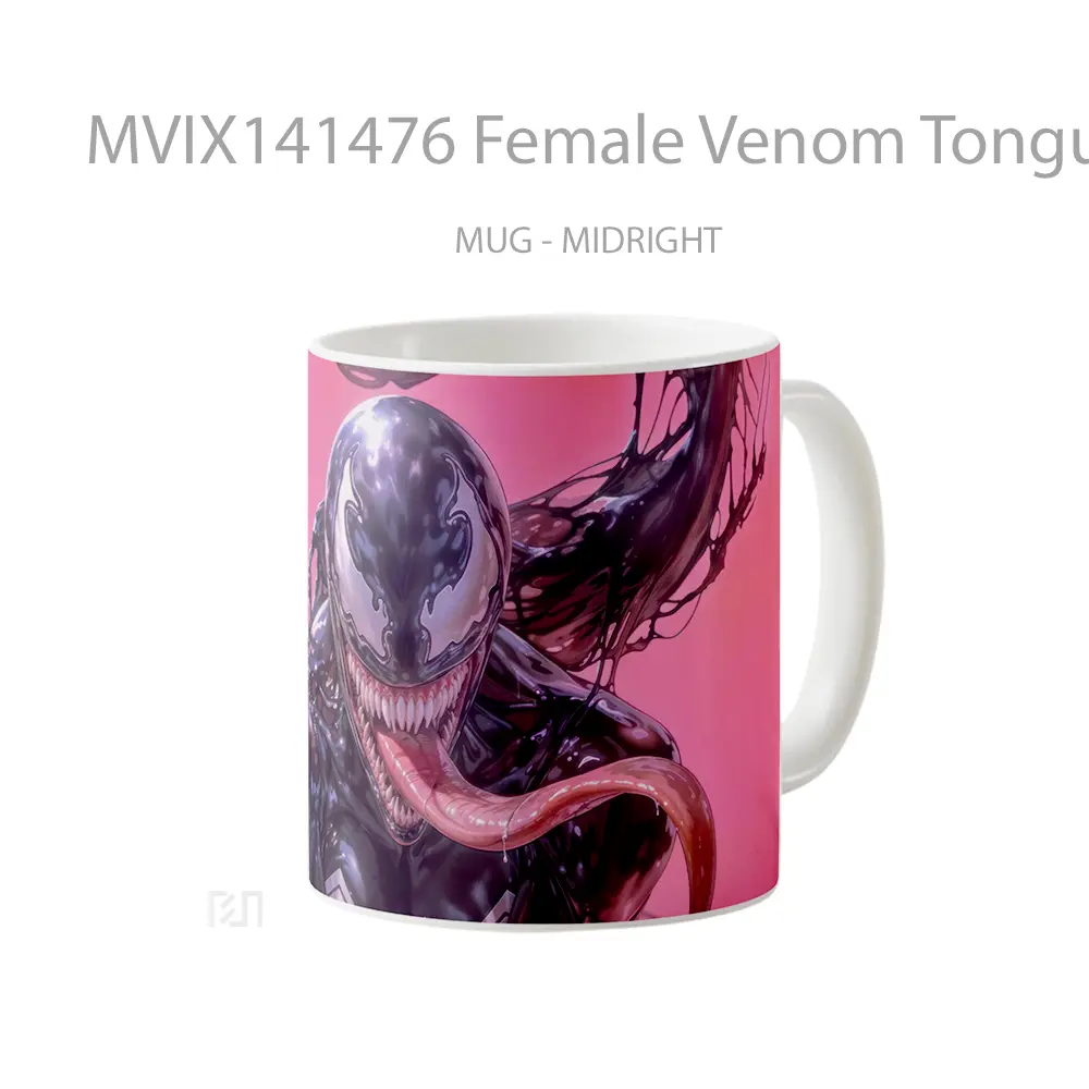 Mug Female Venom Tongue Out Gelas Keramik Unik - All-side / Desain