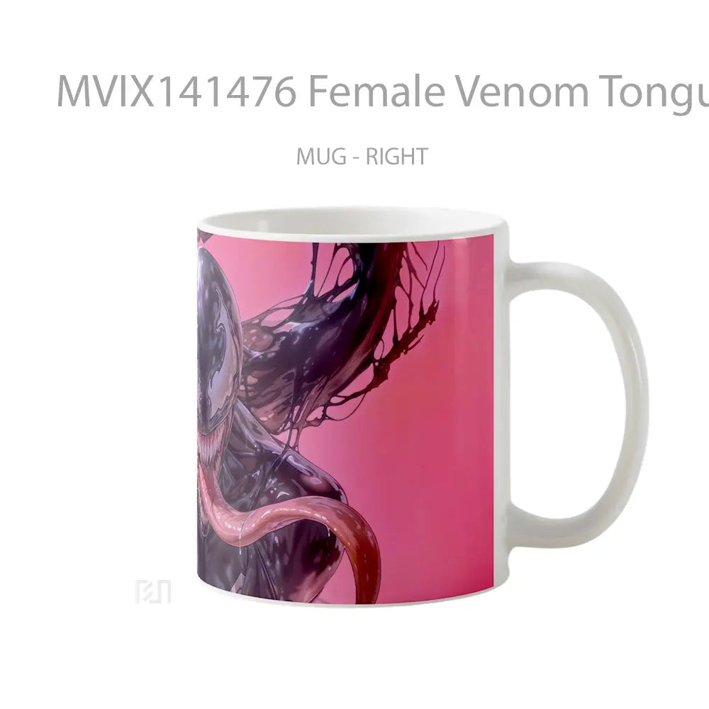Mug Female Venom Tongue Out Gelas Keramik Unik - All-side / Desain