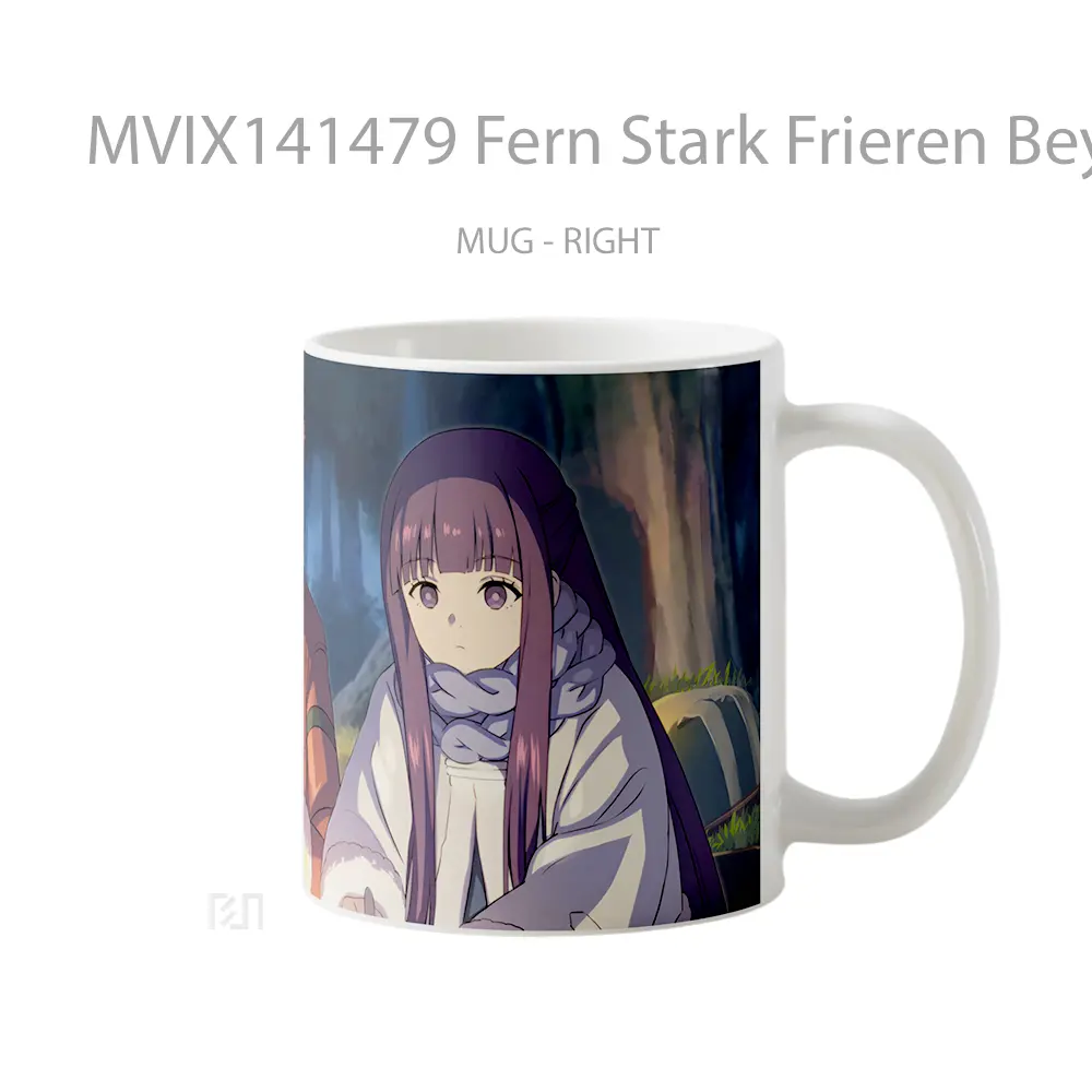 Mug Fern Stark Frieren Beyond Journeys End Gelas Keramik Unik - All-side / Desain