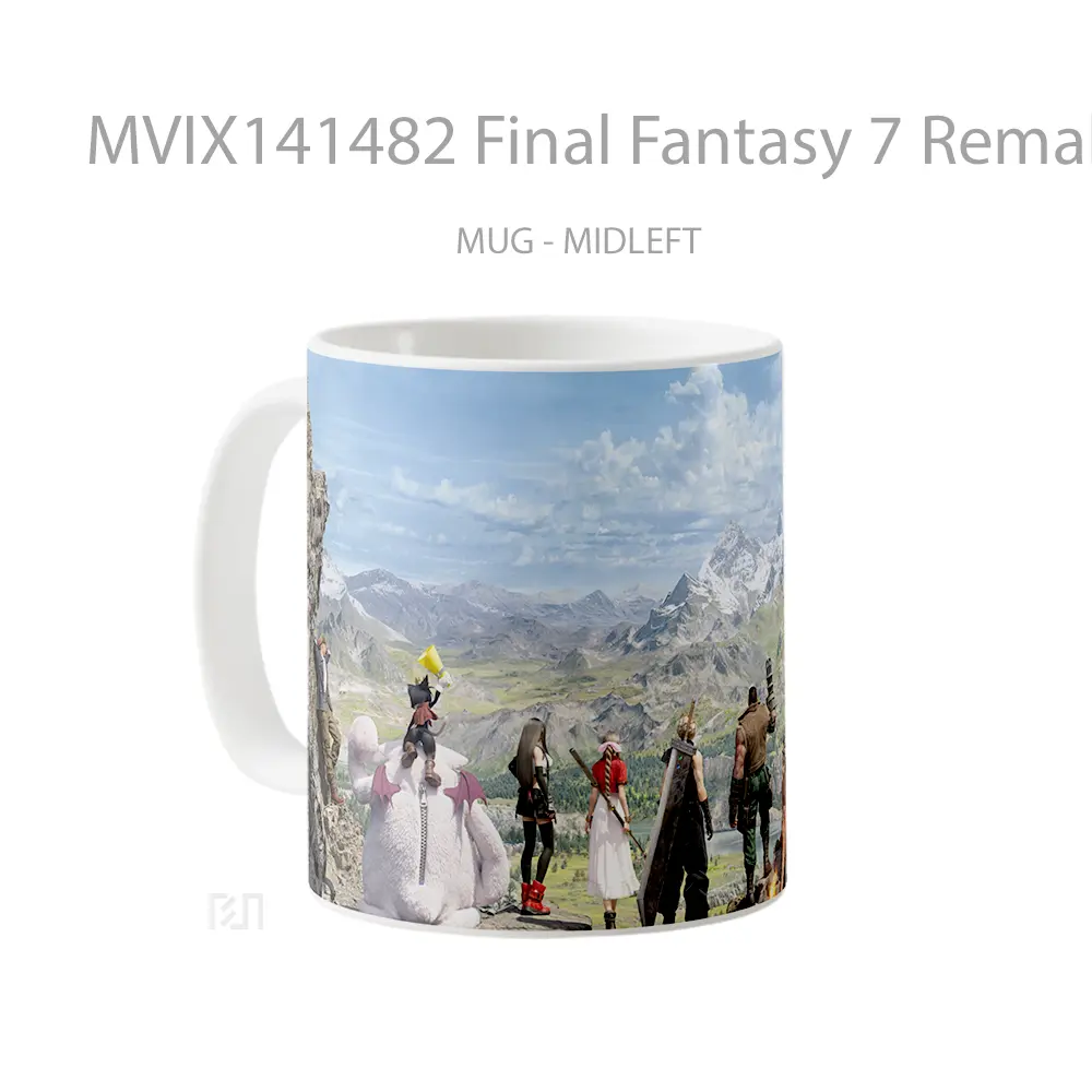 Mug Final Fantasy 7 Remake Rebirth Characters Gelas Keramik Unik - All-side / Desain