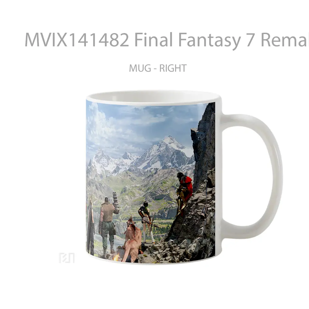 Mug Final Fantasy 7 Remake Rebirth Characters Gelas Keramik Unik - All-side / Desain