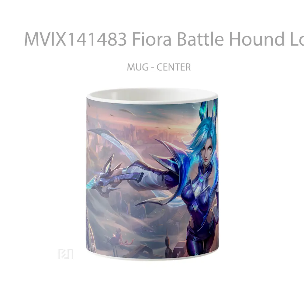 Mug Fiora Battle Hound Lol Wild Rift Skin Splash A Cangkir Gamer