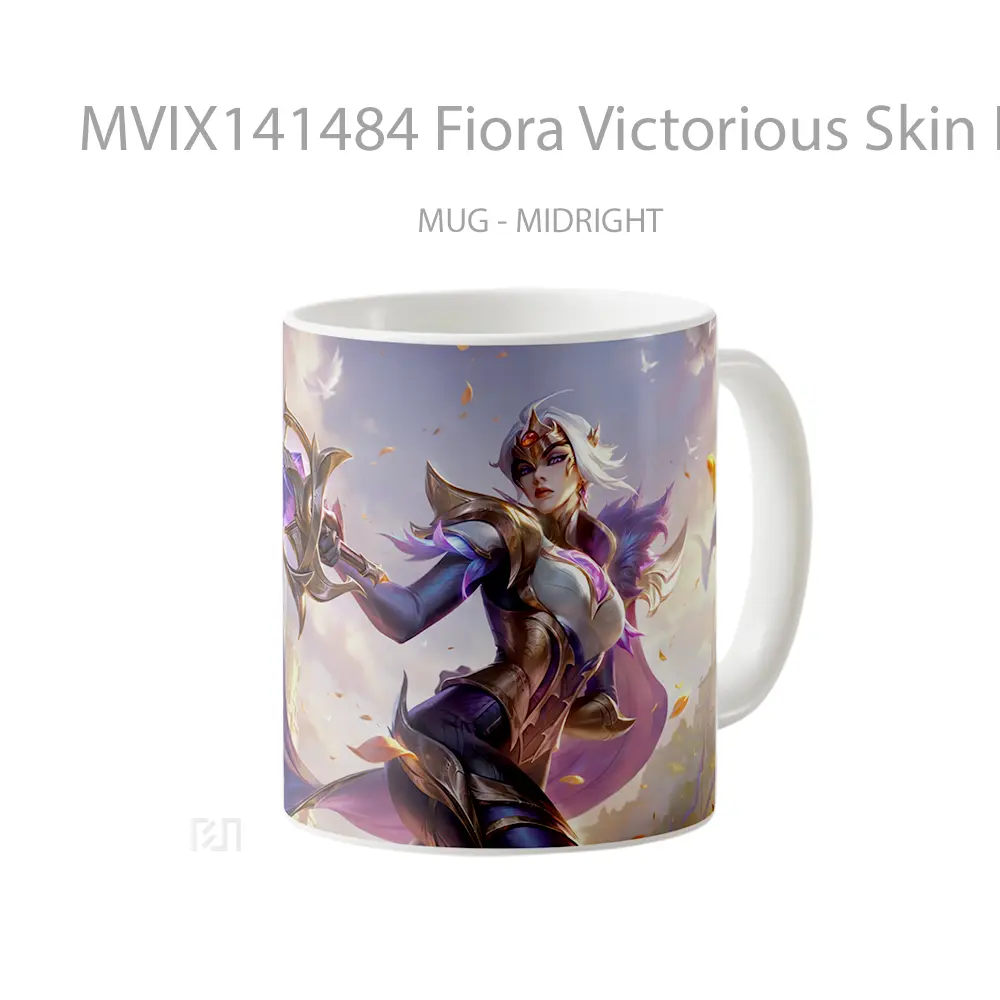 Mug Fiora Victorious Skin Lol Splash A Cangkir Gamer - All-side / Desain