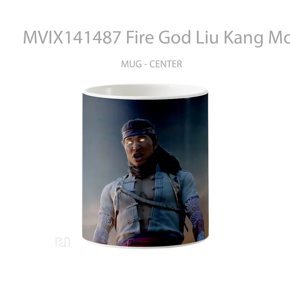Mug Fire God Liu Kang Mortal Kombat 1 Gelas Keramik Unik
