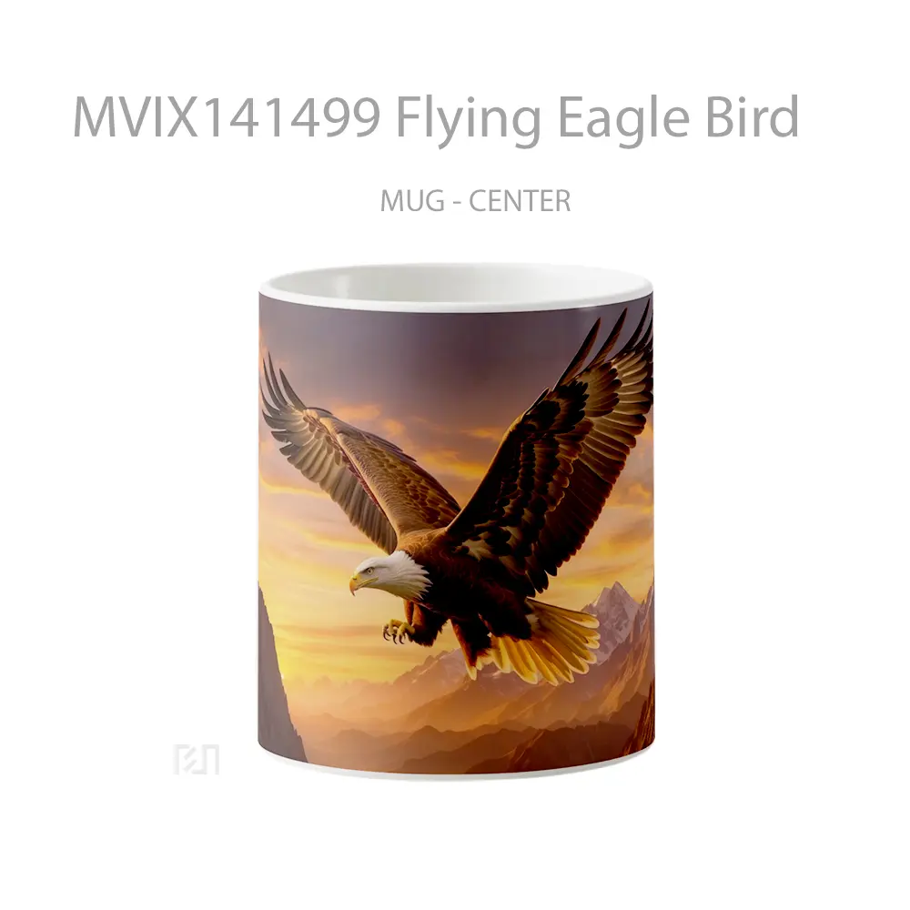 Mug Flying Eagle Bird Gelas Keramik Unik