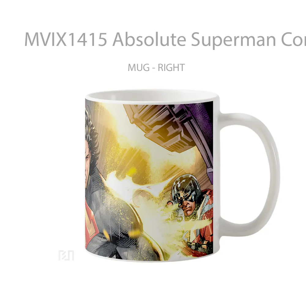 Mug Absolute Superman Comics Gelas Superhero - All-side / Desain