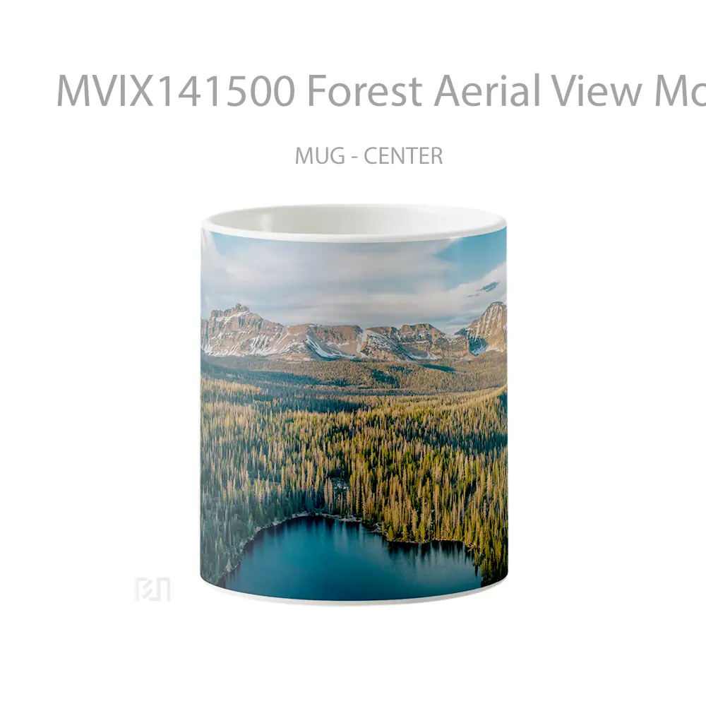 Mug Forest Aerial View Mountain Nature Scenery Gelas Pemandangan Alam