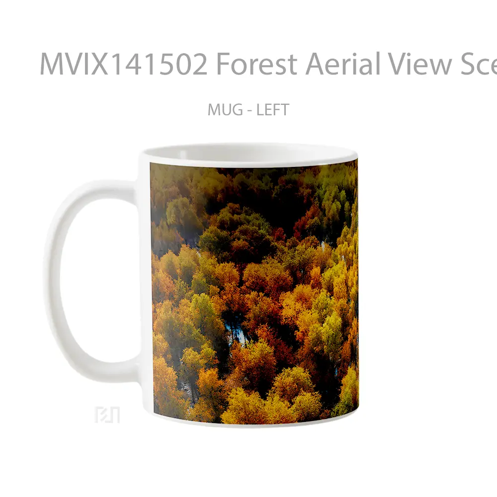 Mug Forest Aerial View Scenery Huawei Mate Background Gelas Pemandangan Alam - All-side / Desain