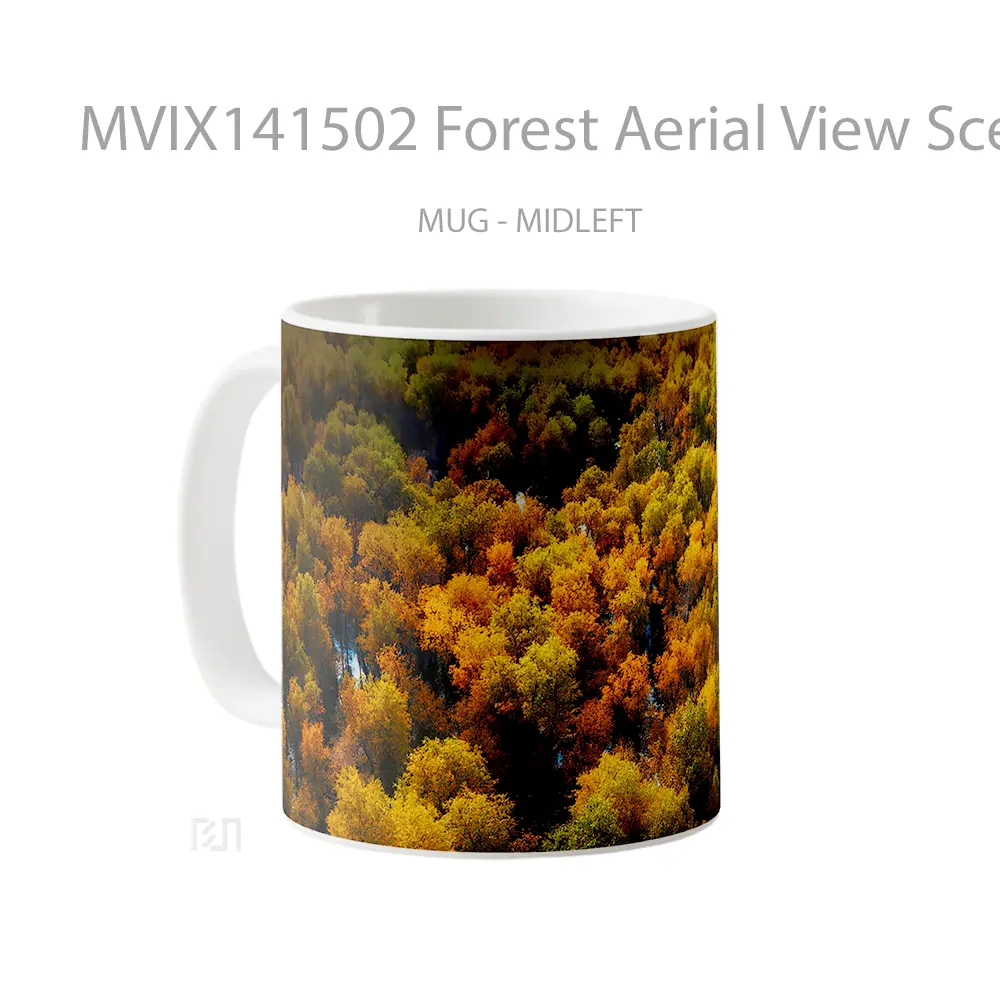 Mug Forest Aerial View Scenery Huawei Mate Background Gelas Pemandangan Alam - All-side / Desain