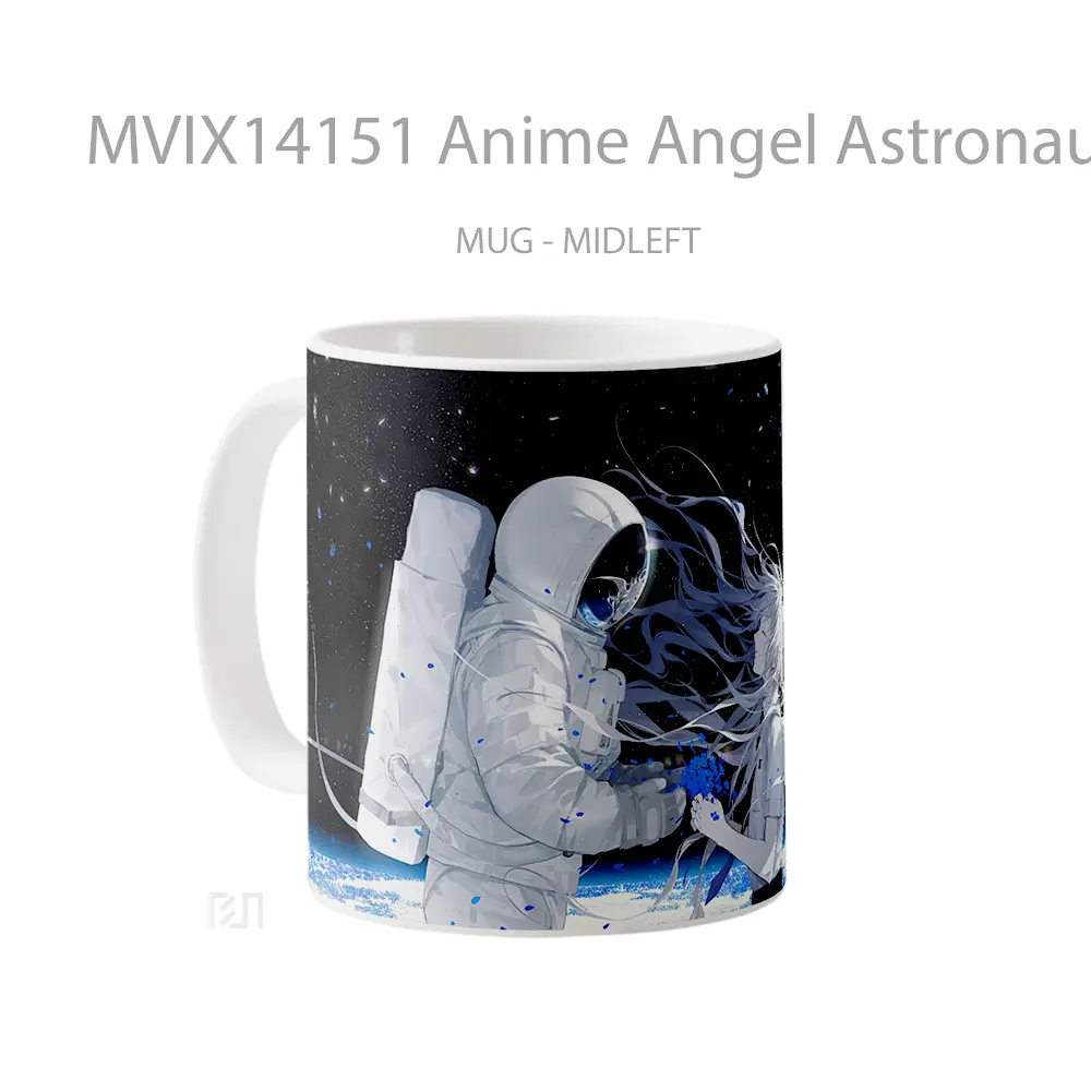 Mug Anime Angel Astronaut Space Cangkir Anime - All-side / Desain