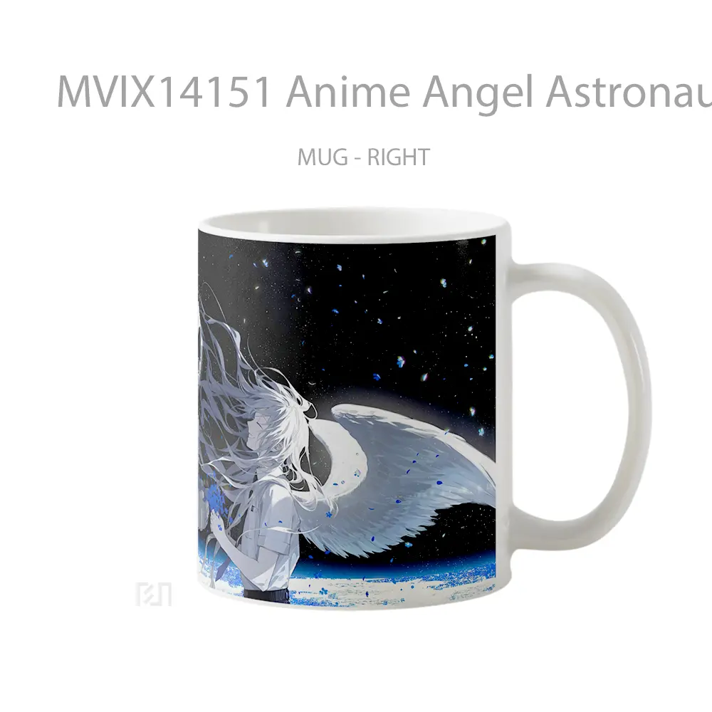 Mug Anime Angel Astronaut Space Cangkir Anime - All-side / Desain