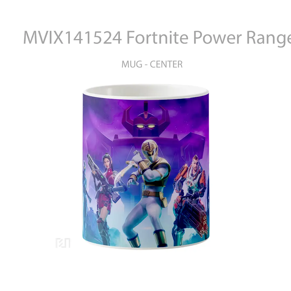 Mug Fortnite Power Rangers Halo Battle Pass Gelas Keramik Unik