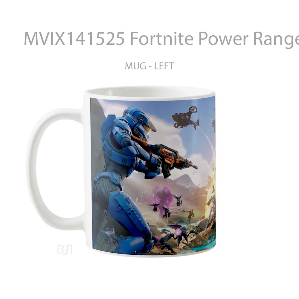 Mug Fortnite Power Rangers Halo Gelas Keramik Unik - All-side / Desain