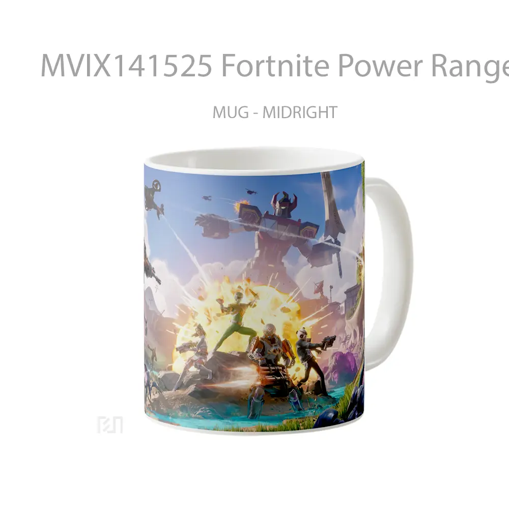 Mug Fortnite Power Rangers Halo Gelas Keramik Unik - All-side / Desain