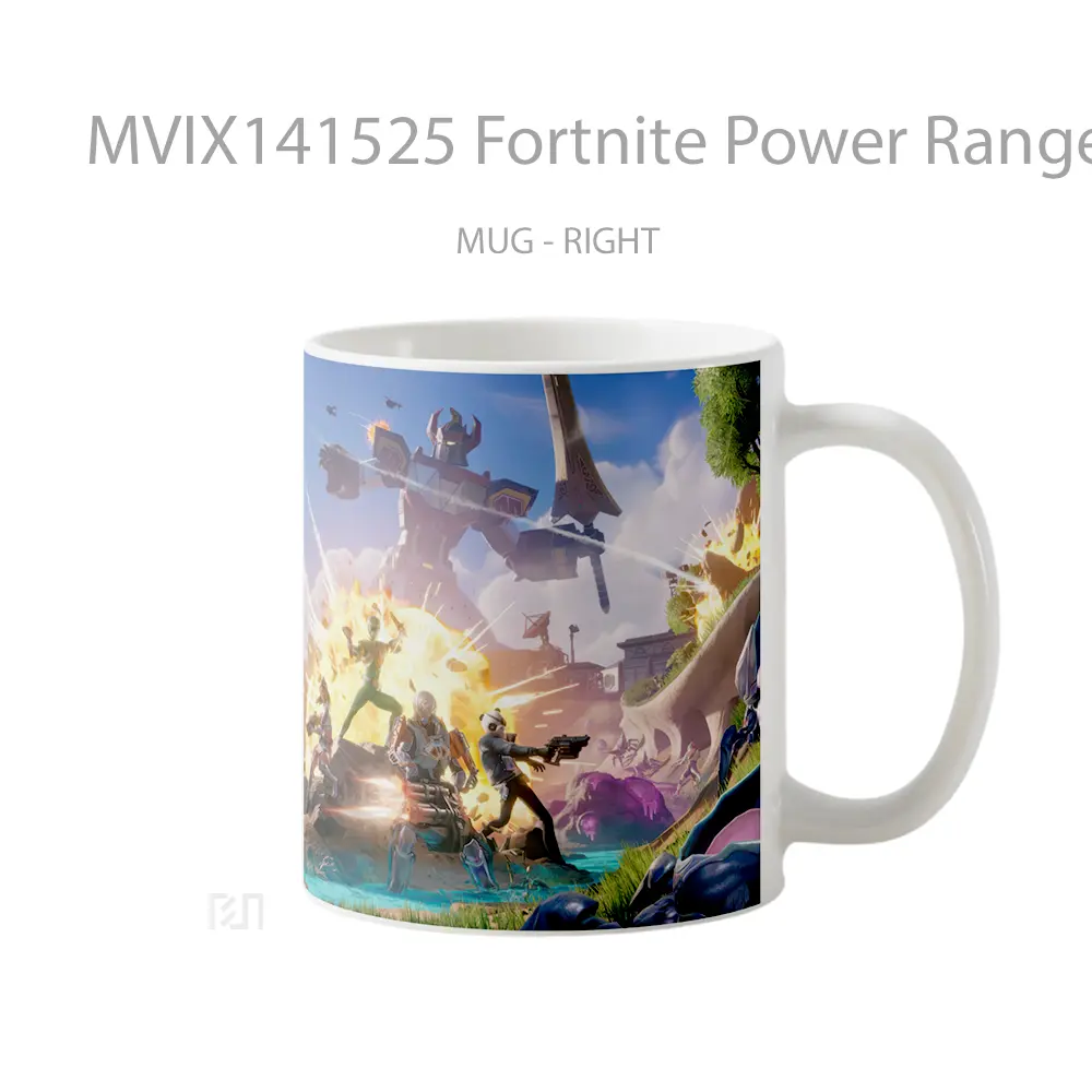 Mug Fortnite Power Rangers Halo Gelas Keramik Unik - All-side / Desain