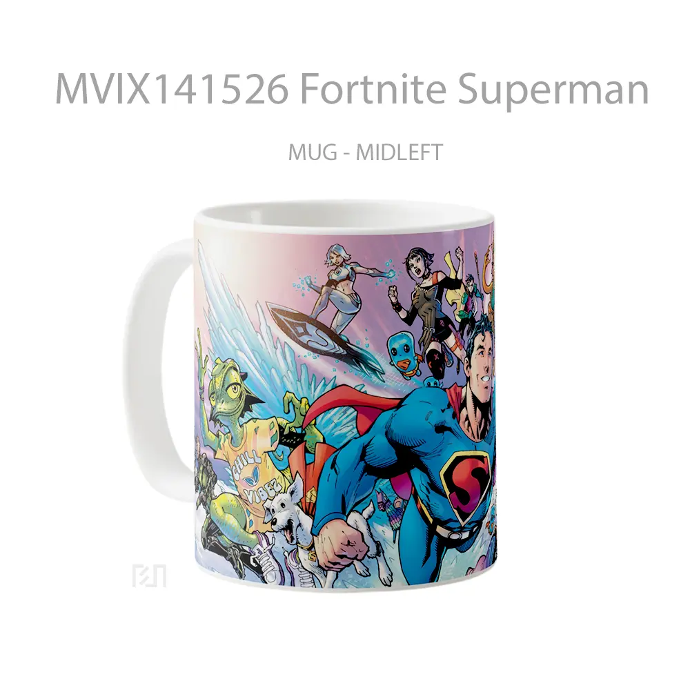 Mug Fortnite Superman Gelas Superhero - All-side / Desain