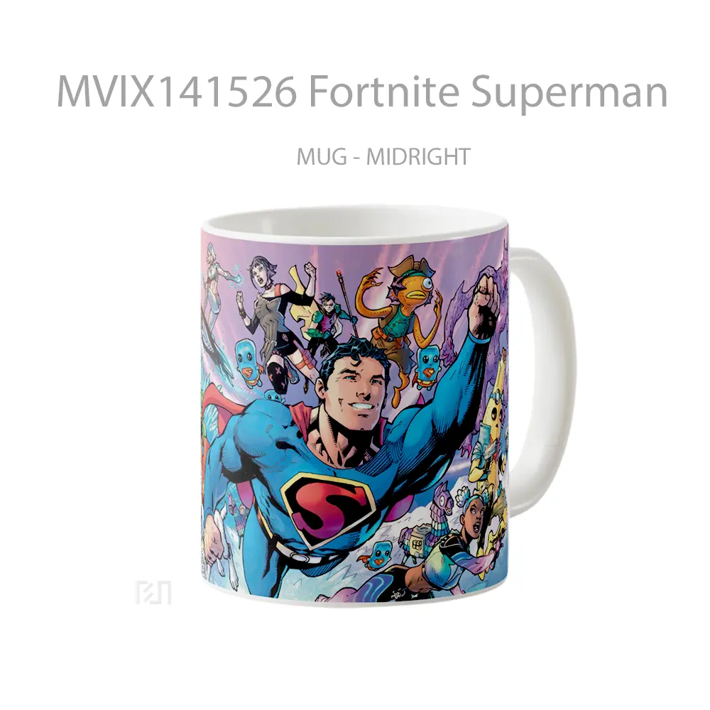 Mug Fortnite Superman Gelas Superhero - All-side / Desain