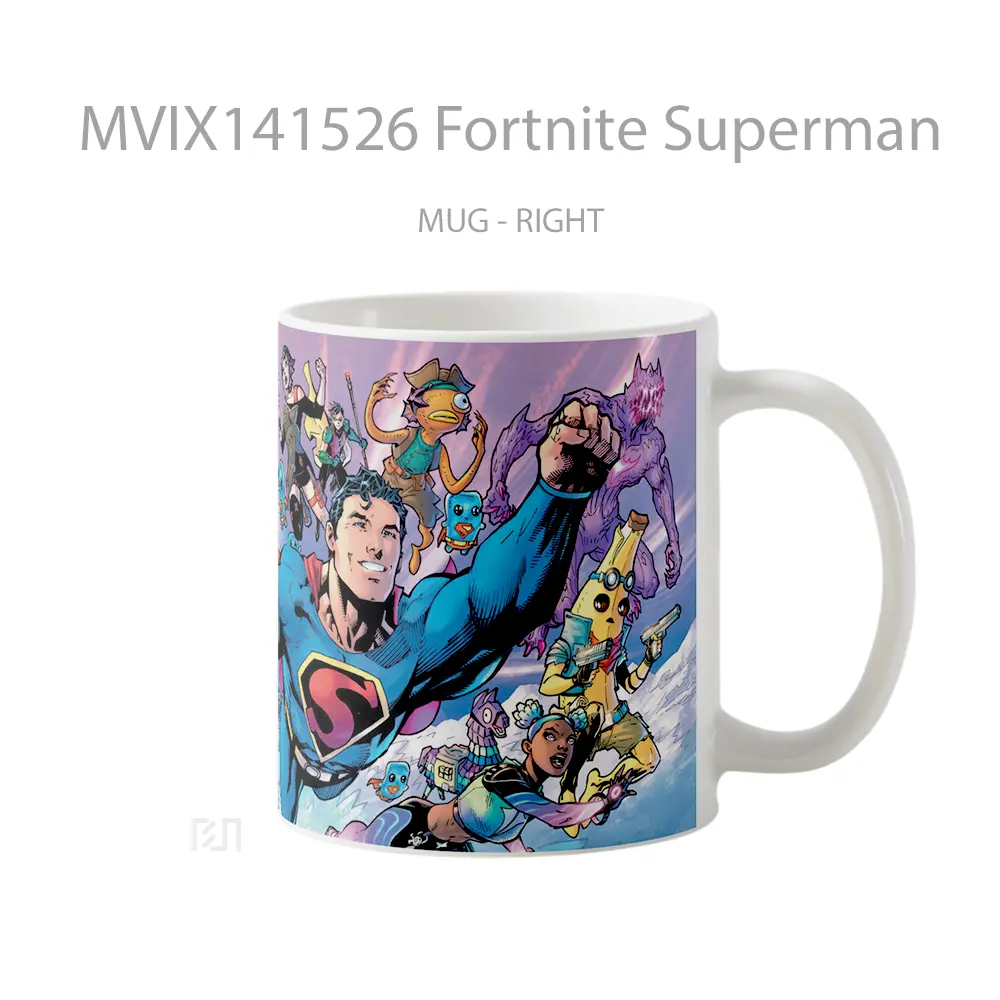 Mug Fortnite Superman Gelas Superhero - All-side / Desain