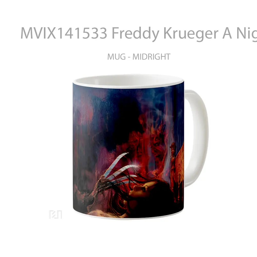 Mug Freddy Krueger A Nightmare On Elm Street Gelas Keramik Unik - All-side / Desain