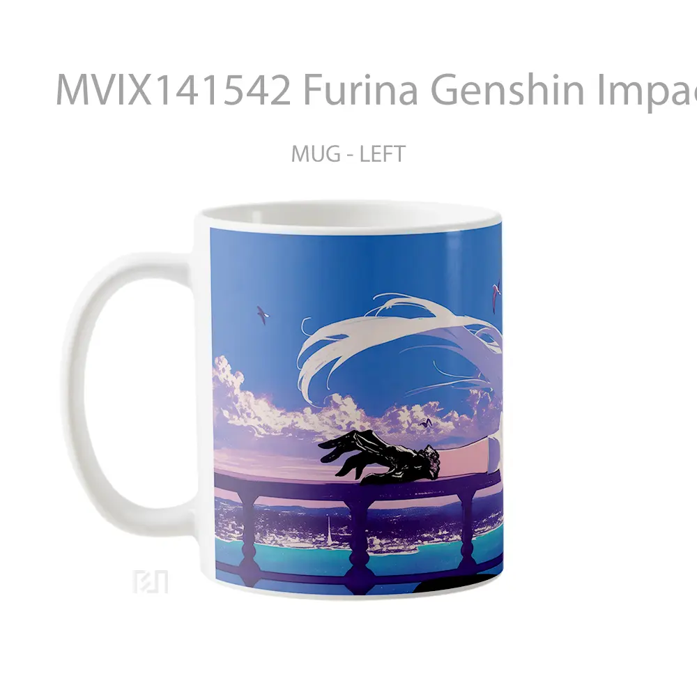 Mug Furina Genshin Impac Gelas Keramik Unik - All-side / Desain