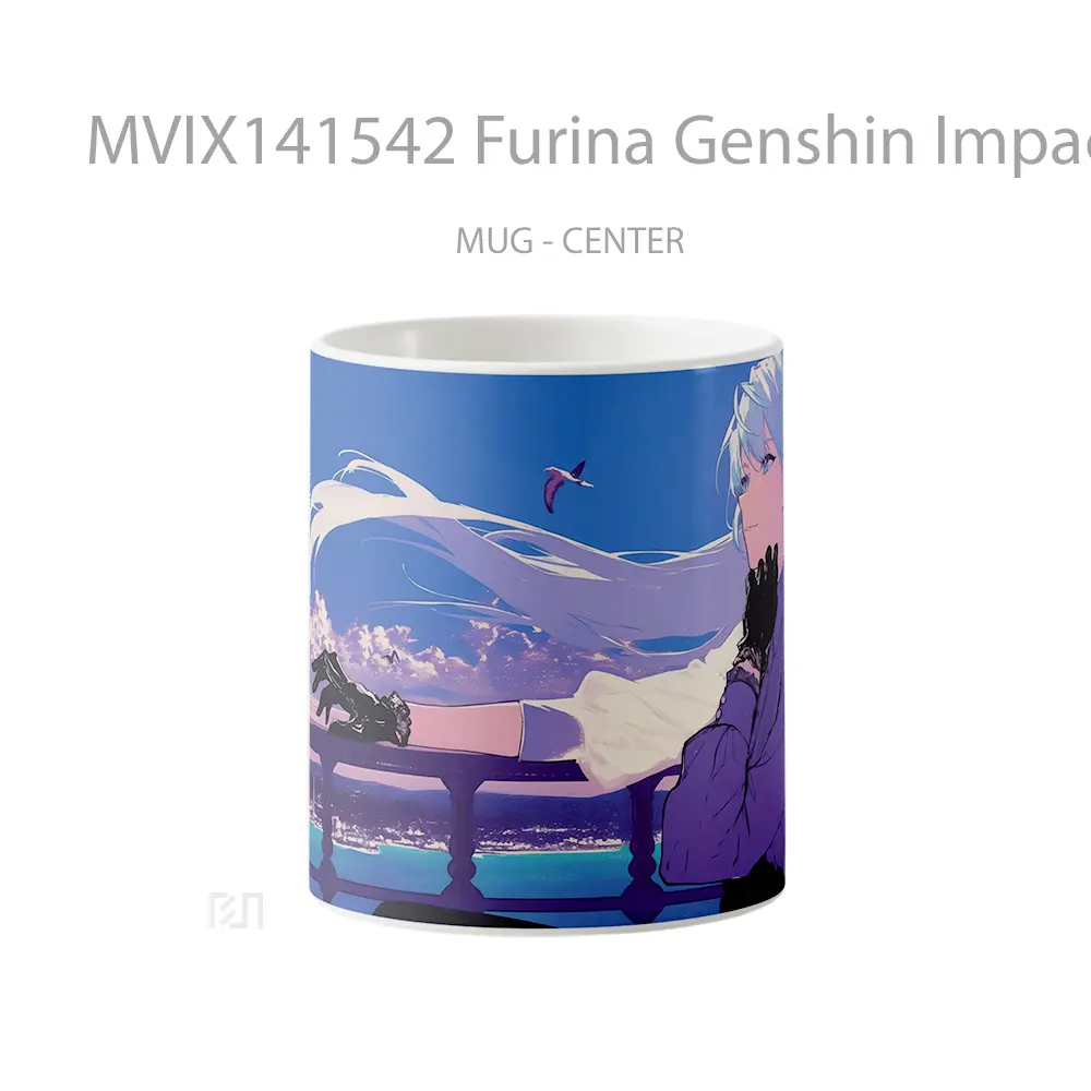 Mug Furina Genshin Impac Gelas Keramik Unik
