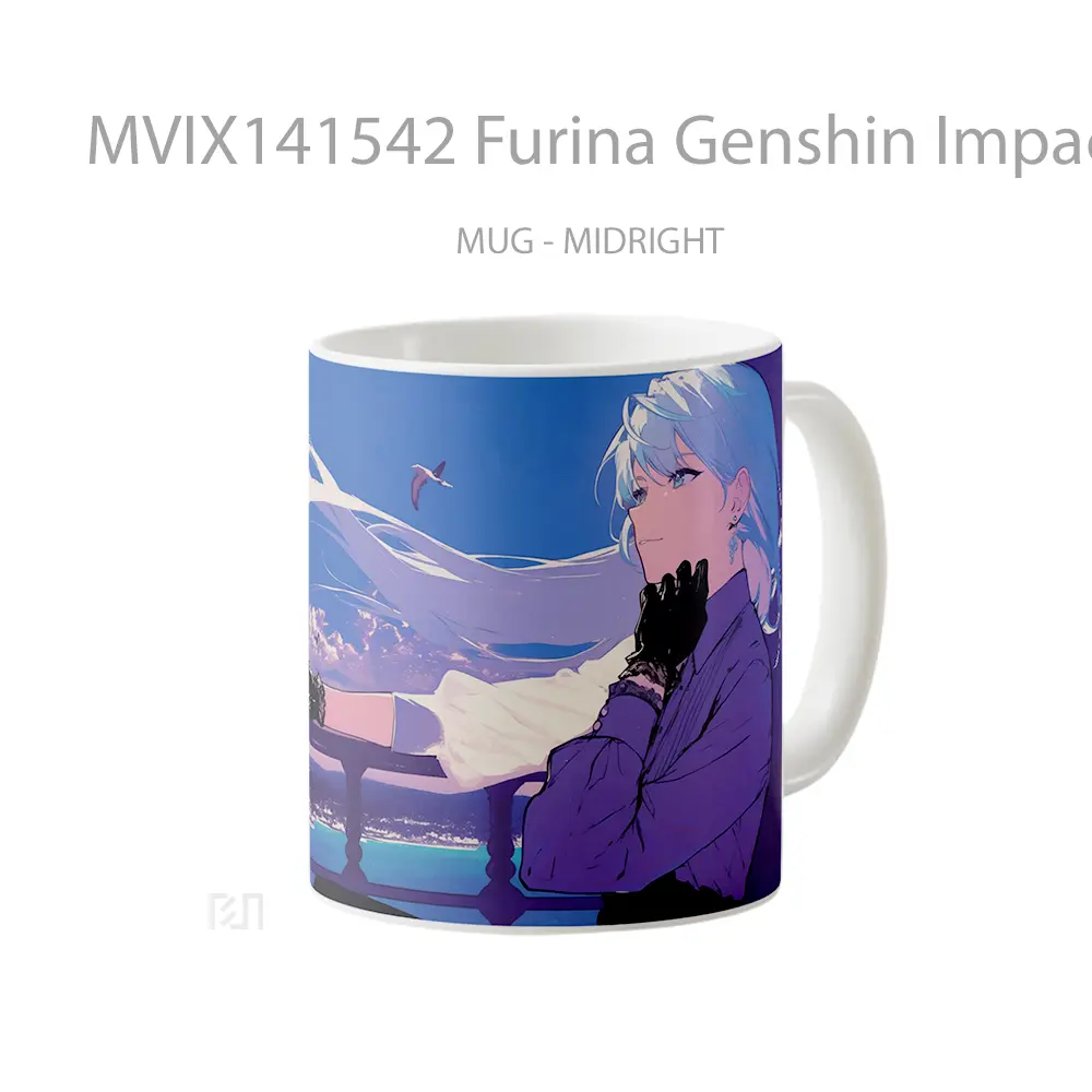 Mug Furina Genshin Impac Gelas Keramik Unik - All-side / Desain