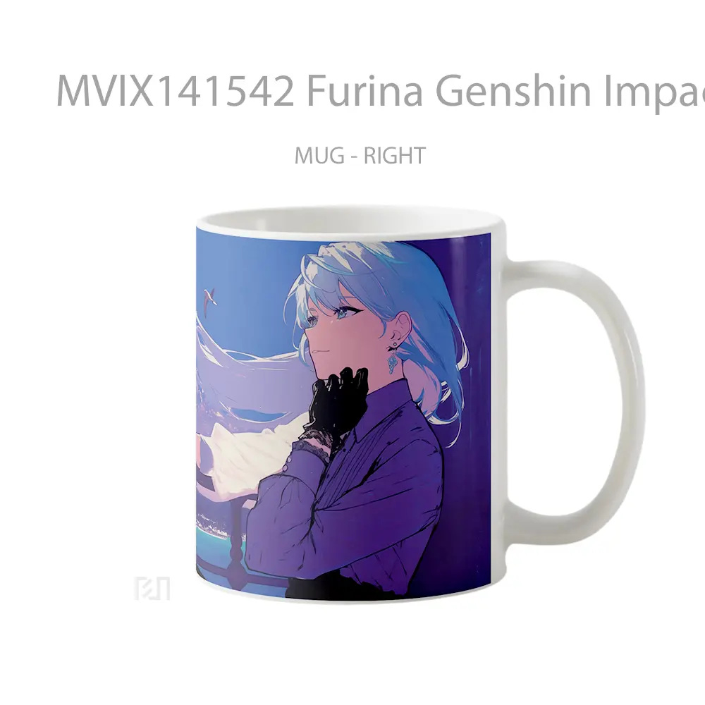 Mug Furina Genshin Impac Gelas Keramik Unik - All-side / Desain