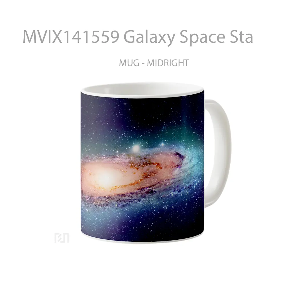 Mug Galaxy Space Sta Gelas Keramik Unik - All-side / Desain
