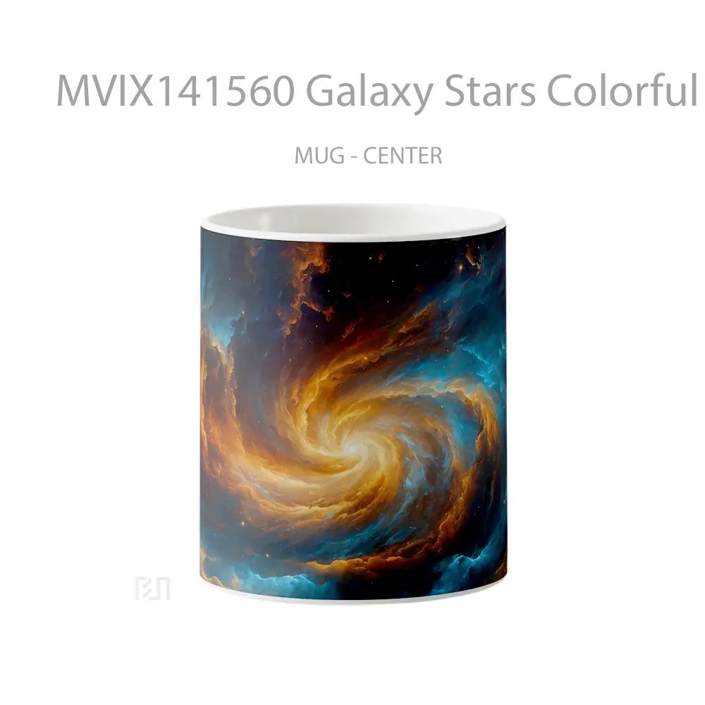 Mug Galaxy Stars Colorful Space Clouds Gelas Pemandangan Alam