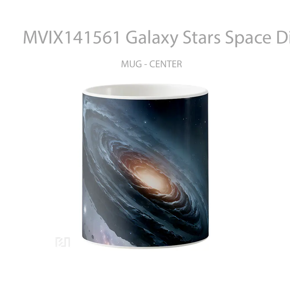 Mug Galaxy Stars Space Digital Art Gelas Keramik Unik