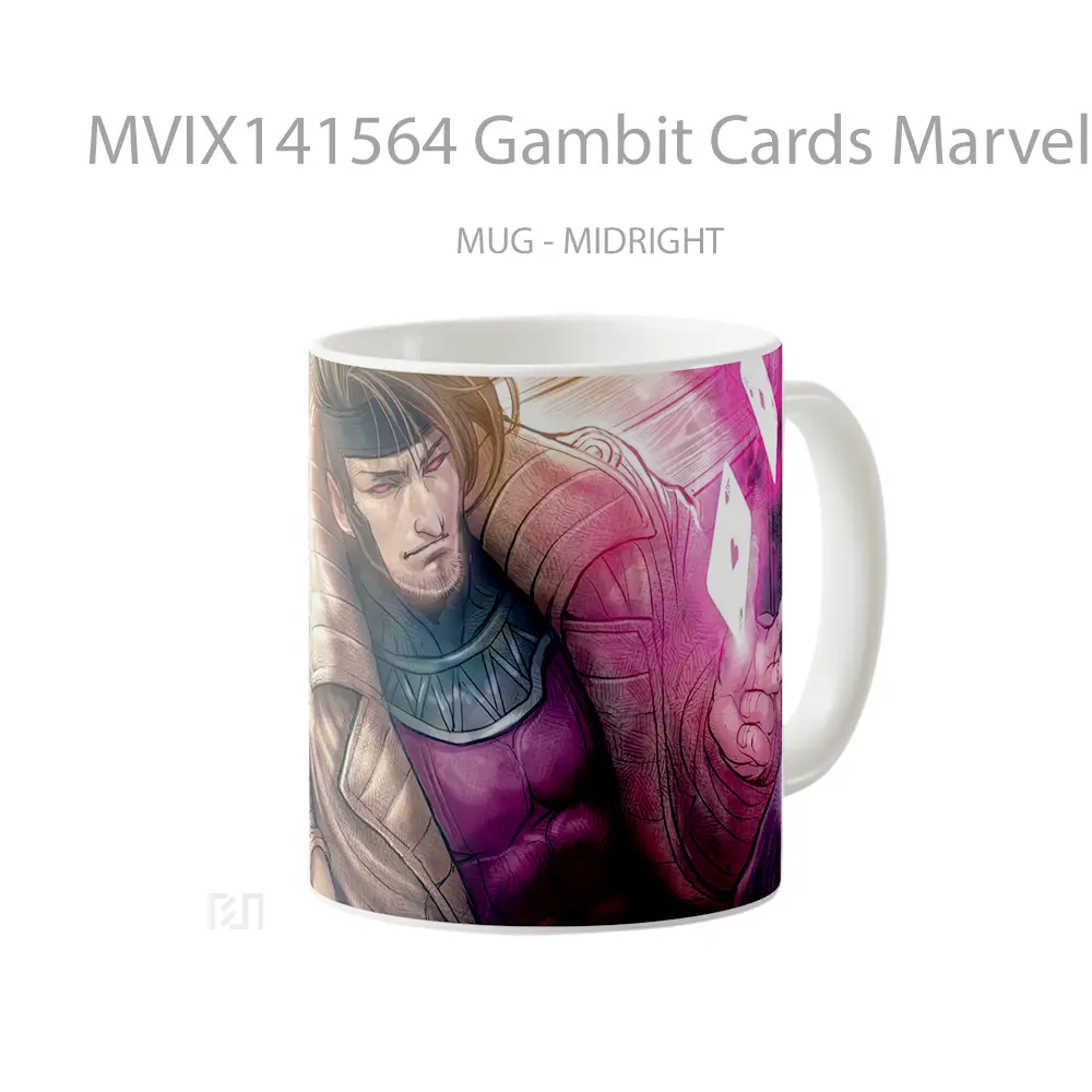 Mug Gambit Cards Marvel Gelas Superhero - All-side / Desain