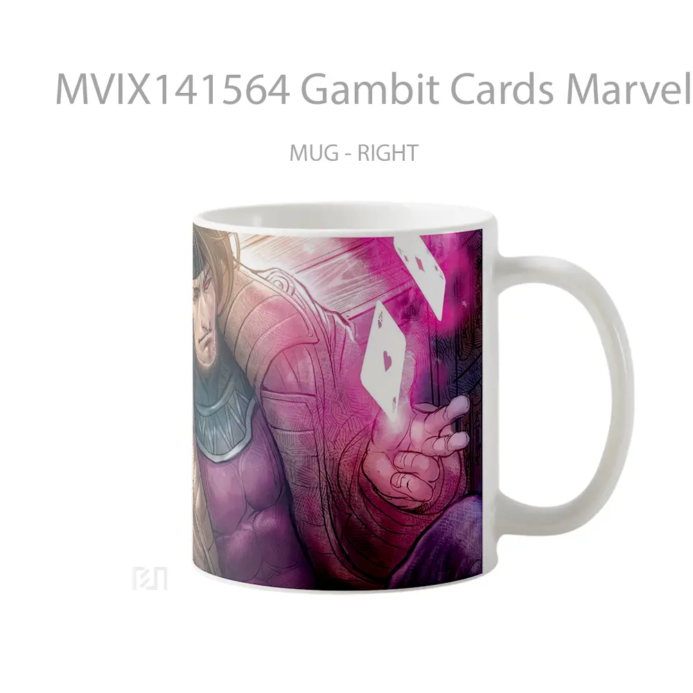 Mug Gambit Cards Marvel Gelas Superhero - All-side / Desain