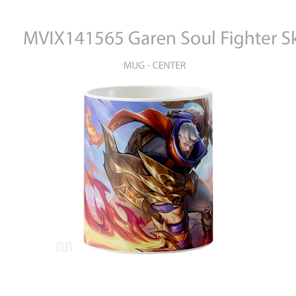 Mug Garen Soul Fighter Skin Lol Wild Rift Splash Art Cangkir Gamer